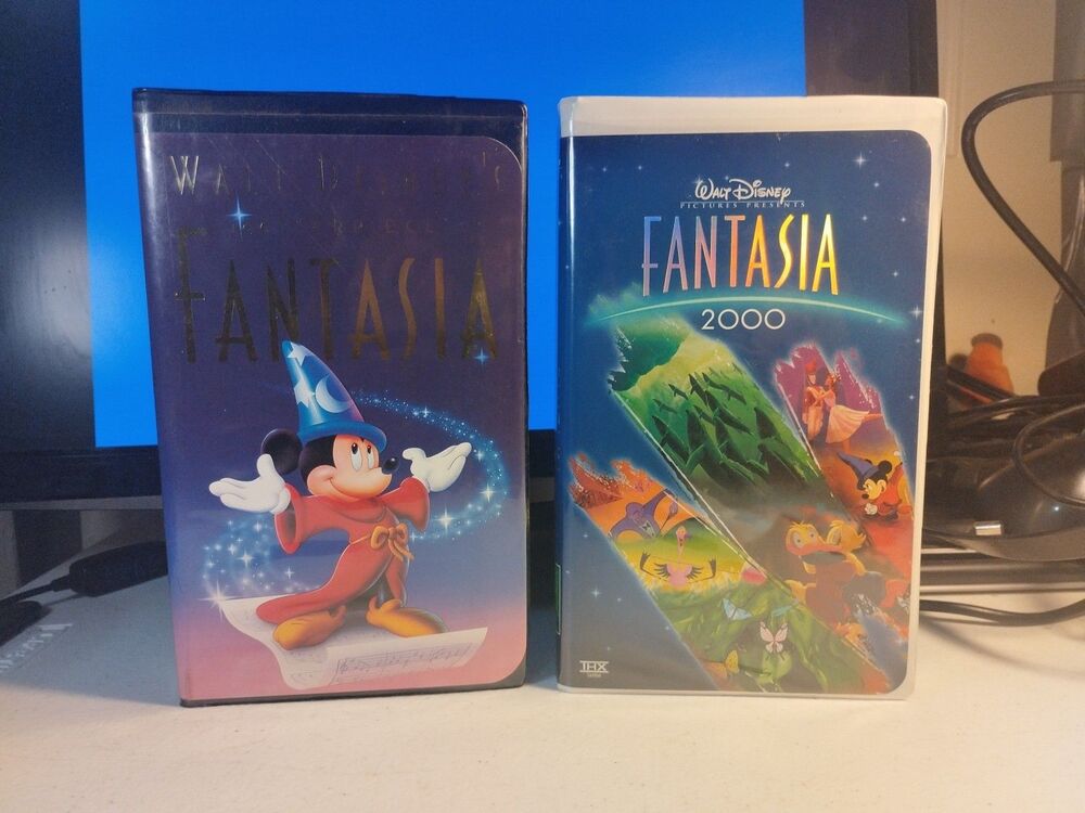 Walt Disney Fantasia & Fantasia 2000 Clamshell VHS